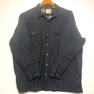 Redhead Charcoal Grey Fleece‎ Lined Button Front Shacket Jacket Sz 3XL